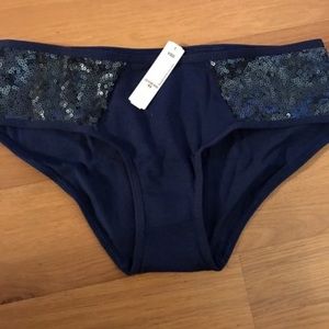 VS sequin trim hiphugger panties